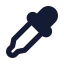 Pipette icon with solid standard style