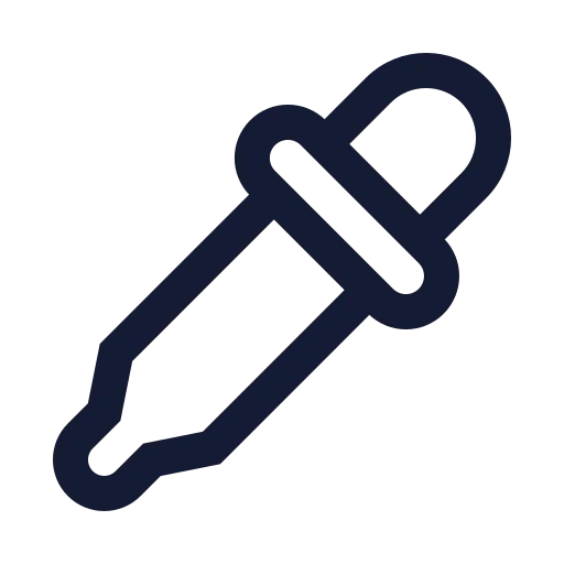 Pipette Icon in Stroke Sharp style
