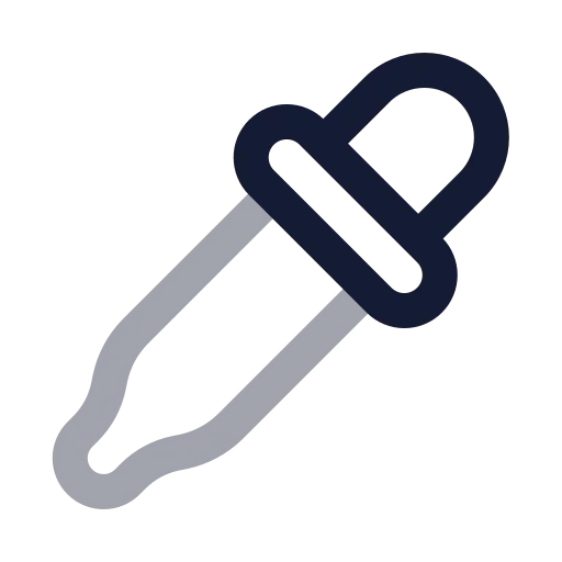 Pipette Icon in Twotone Rounded style