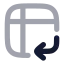 Pivot icon with bulk rounded style