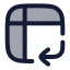 Pivot icon with duotone rounded style