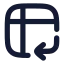 Pivot icon with solid rounded style
