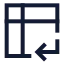 Pivot icon with stroke sharp style