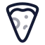Pizza icon with twotone rounded style