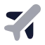Plane icon with bulk rounded style
