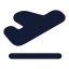 Planetakeoff icon with solid rounded style