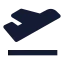 Planetakeoff icon with solid sharp style
