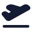 Planetakeoff icon with solid standard style