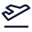 Planetakeoff icon with stroke sharp style