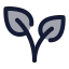 Plant icon with duotone rounded style