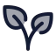 Plant icon with duotone standard style