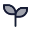 Plant icon with duotone standard style