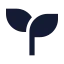 Plant icon with solid sharp style