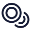 Plate icon with stroke rounded style