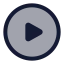 Playcircle icon with duotone standard style