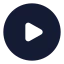 Playcircle icon with solid standard style