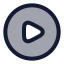 Playcircle icon with duotone rounded style