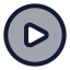 Playcircle icon with duotone standard style