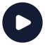 Playcircle icon with solid standard style