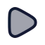 Play icon with duotone rounded style