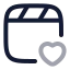 Playlistfavourite icon with twotone rounded style