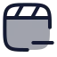 Playlistminus icon with duotone rounded style