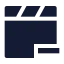 Playlistminus icon with solid sharp style