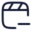 Playlistminus icon with stroke rounded style