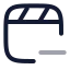 Playlistminus icon with twotone rounded style
