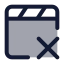 Playlistremove icon with duotone standard style