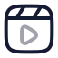 Playlist icon with twotone rounded style