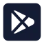 Playstore icon with solid standard style