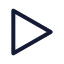 Play icon with stroke sharp style