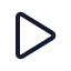 Play icon with stroke standard style