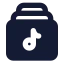 Playlist icon with solid standard style