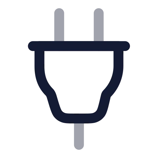 Plug 03 Icon in Twotone Rounded style