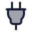 Plug icon with duotone standard style