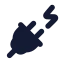 Plugzap icon with solid rounded style
