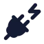 Plugzap icon with solid standard style