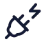 Plugzap icon with stroke standard style