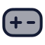 Plusminus icon with duotone rounded style