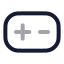 Plusminus icon with twotone rounded style