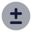 Plusminuscircle icon with bulk rounded style
