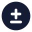 Plusminuscircle icon with solid standard style