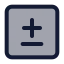 Plusminussquare icon with duotone standard style