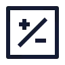 Plus Minus Square 02 icon preview
