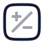Plusminussquare icon with twotone rounded style