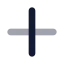 Plussign icon with bulk rounded style
