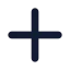 Plussign icon with solid rounded style