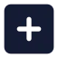 Plussignsquare icon with solid standard style